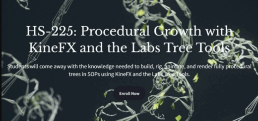 Houdini School – HS-225 Procedural Growth with KineFX and the Labs Tree Tools