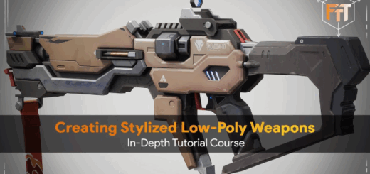 FastTrackTutorials – Creating Low-Poly Stylized 3D Weapons in depth Tutorial Course