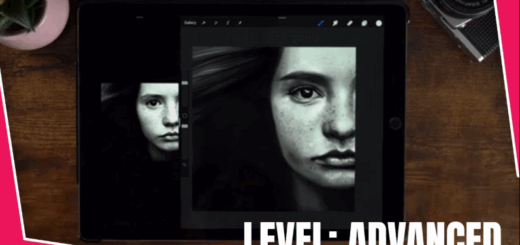 Art With Flo – VIDEO TUTORIAL: Portrait Painting Black & White – Skin texture