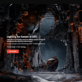 Vertex School – Lighting for Games in UE5 Bootcamp – Maria Yue